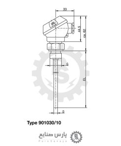 ترموکوپل JUMO مدل 901030-10