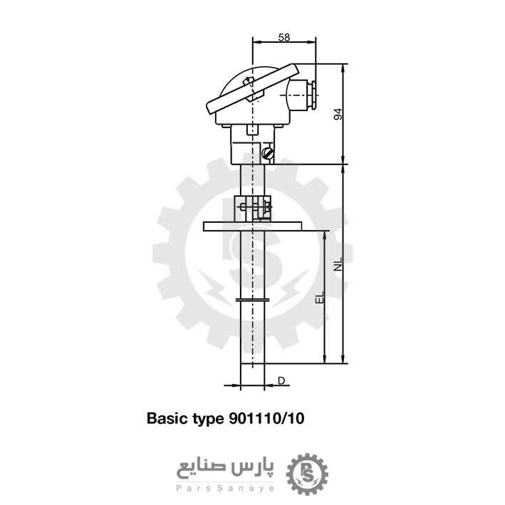 ترموکوپل JUMO مدل 901110/10