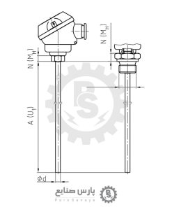 سنسور WIKA PT100 مدل TR10-D