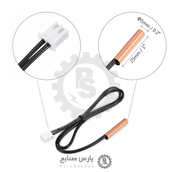 سنسور دما NTC 5K سیمی