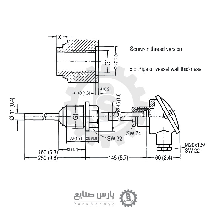 سنسور دما Siemens مدل 7MC1008
