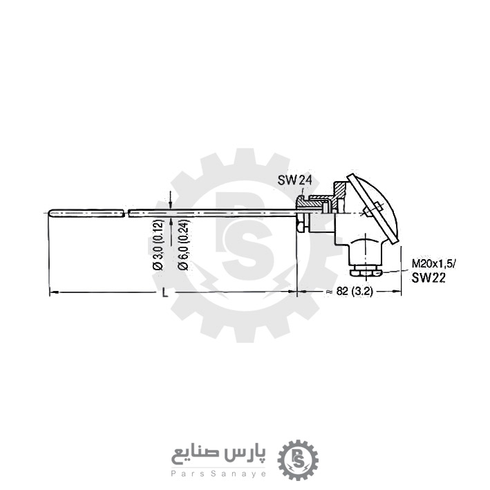 ترموکوپل Siemens مدل 7MC2021