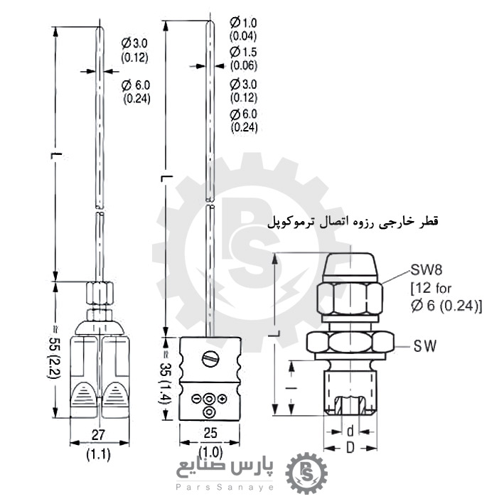 ترموکوپل Siemens مدل 7MC2028