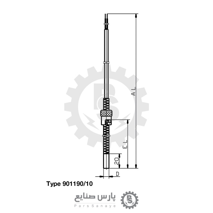 ترموکوپل JUMO مدل 901190/10