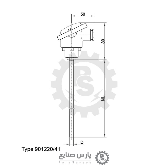 ترموکوپل JUMO مدل 901220/41