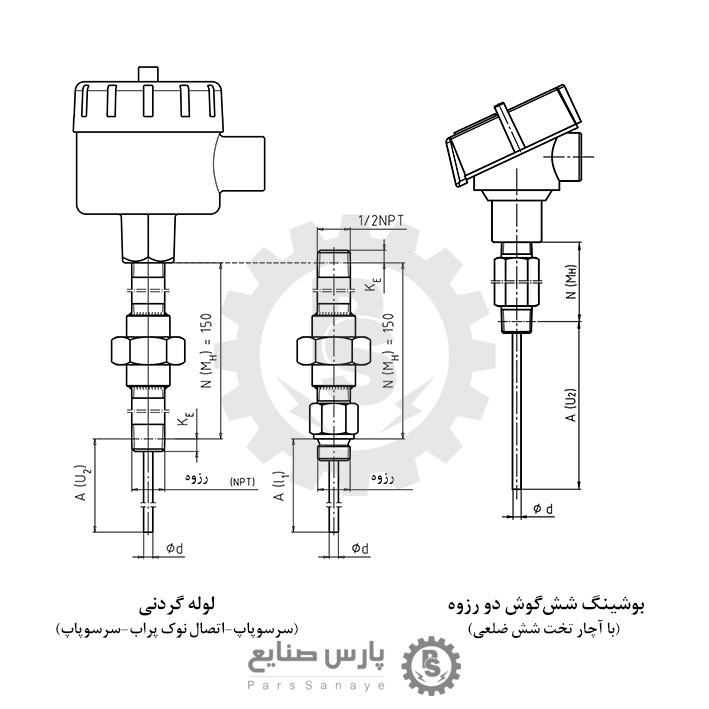 ترموکوپل WIKA مدل TC10-L