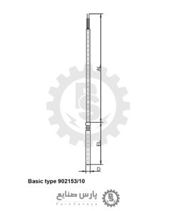 سنسور JUMO PT1000 مدل 902153/10