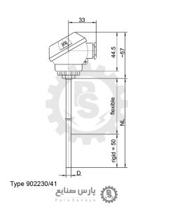 سنسور دما JUMO مدل 902230/41