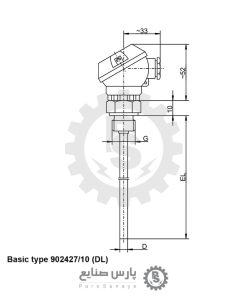 سنسور دما JUMO مدل 902427/10