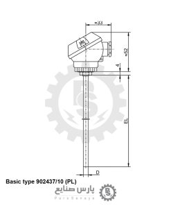 سنسور دما JUMO مدل 902437/10