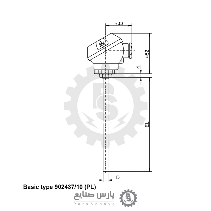سنسور دما JUMO مدل 902437/10