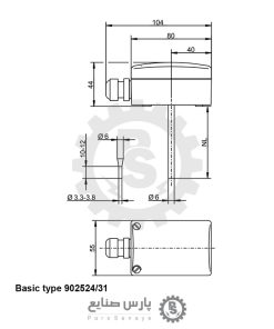 سنسور دما JUMO مدل 902524/31