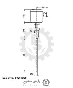 سنسور دما JUMO مدل 902810/20